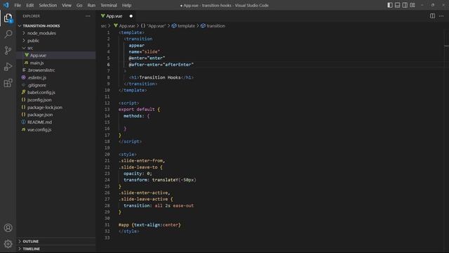 #41 - Animation Transition Hooks - Vue 3 (Options API) Tutorial смотреть онлайн