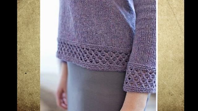 Оформление края вязаного изделия смотреть онлайн