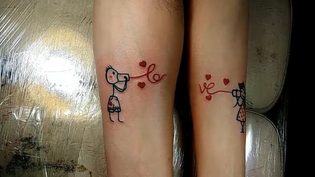 Нарисовал влюблённым парную татулю,символизирующую их любовь.I drew a couple in love with the tatto смотреть онлайн