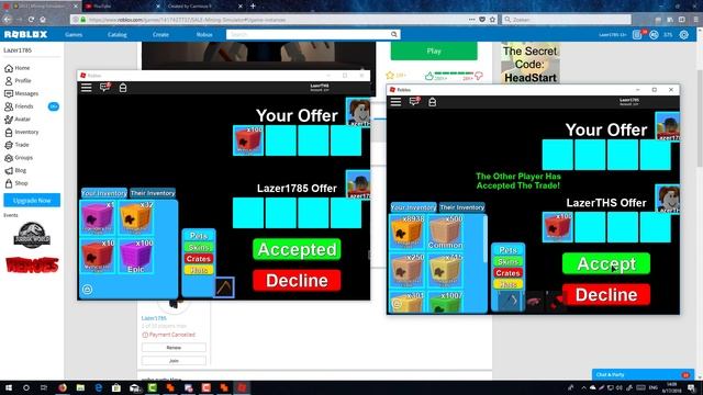 [Roblox] Mining Simulator: NEW DUPLICATION GLITCH (INFINITE FREE MYTHICAL HAT CRATES!!!!!) смотреть онлайн