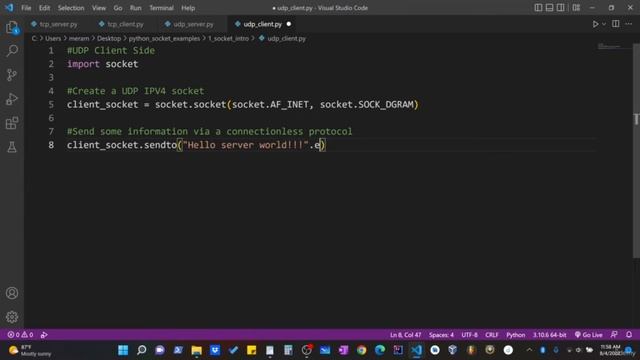 Python Socket Programming Tutorial for Beginners смотреть онлайн