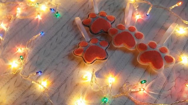 Новогодние игрушки из фетра / Резинки для волос / Брелки / Обзор моей работы смотреть онлайн