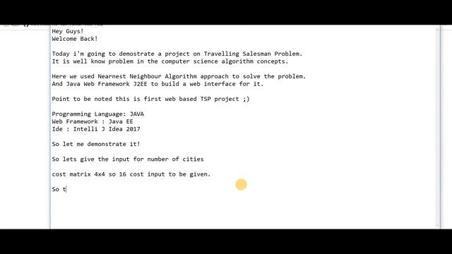 Java Web Project Implementing Travelling Salesman Problem смотреть онлайн
