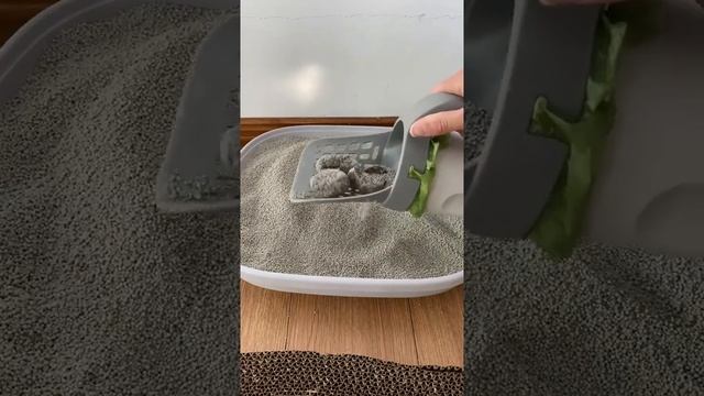 Инструмент для очистки кошачьего туалета #лоток #туалет #котики смотреть онлайн