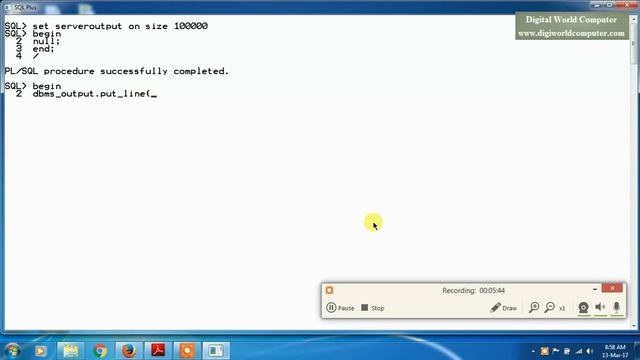 Chapter 2 : PL/SQL Blocks - Anonymous Block смотреть онлайн