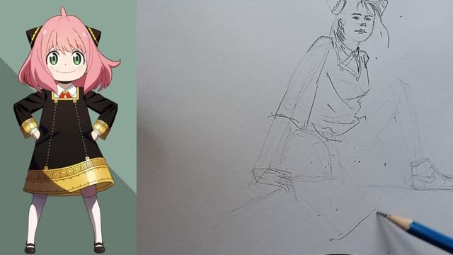 How to Draw Anya Forger - Spy × Family | Anya Forger when she grows up with her nike shoes смотреть онлайн
