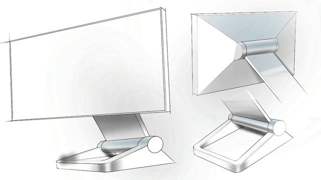 Quick Take Timelapse: Computer Monitor Industrial Design Sketch смотреть онлайн