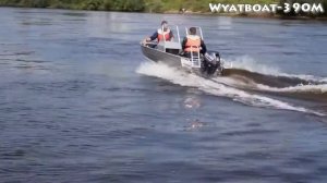 Алюминиевая моторная лодка Wyatboat 390M с мотором Sea Pro F15 SE