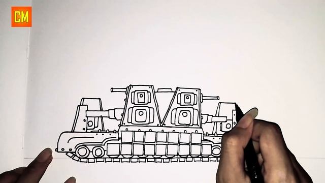 Cara Menggambar Tank kartun KB-44M NEW | Homeanimations - Part 3 смотреть онлайн
