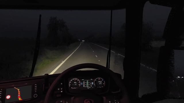 Stormy British Night Drive | Euro Truck Simulator 2 - Promods 2.68 | #157 смотреть онлайн