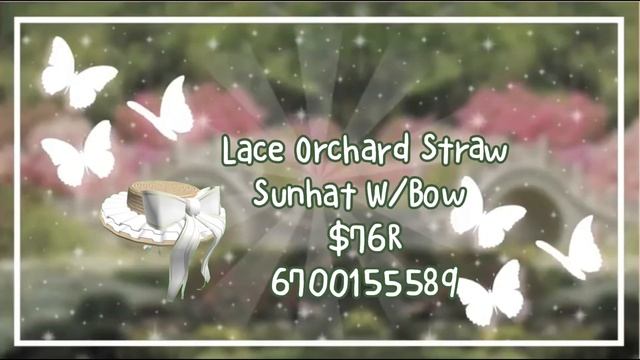 70+ Cottagecore & Fairycore Accessory Codes *WITH PRICES* |Roblox|