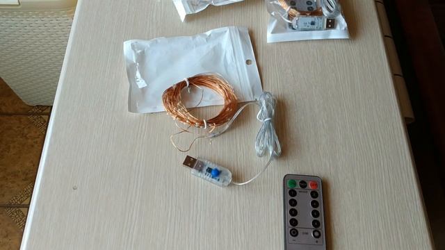 RGB гирлянда 10М с питанием от USB, переключением режимов и пультом д/у смотреть онлайн