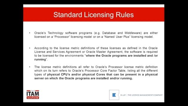LISA Oracle Licensing Course - Standard Licensing Rules смотреть онлайн