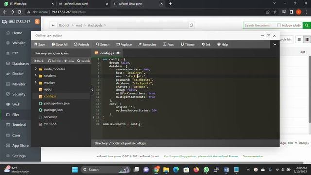 Stackposts 8.0.1 and Waziper 5.0.1 Installation Guide on aaPanel смотреть онлайн