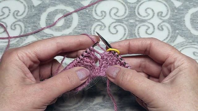 Красивый ажурный узор спицами.МК. смотреть онлайн