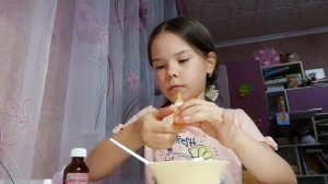 Слайм из клея ПВА, пены для бритья и тетрабората