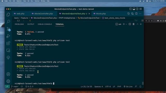Testing w Laravel смотреть онлайн