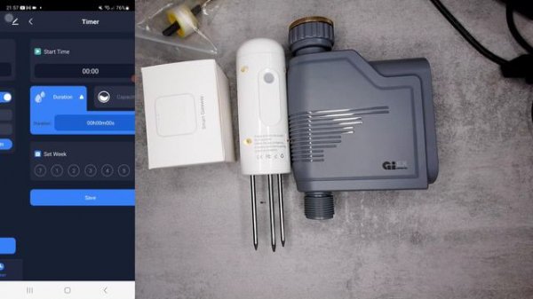 Zigbee irrigation system: soil moisture sensor and valve for simple lawn or drip irrigation