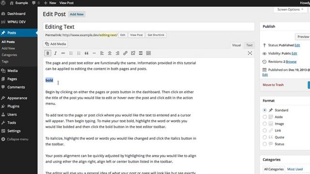 How to Editing Text via Classic Editor in WordPress смотреть онлайн