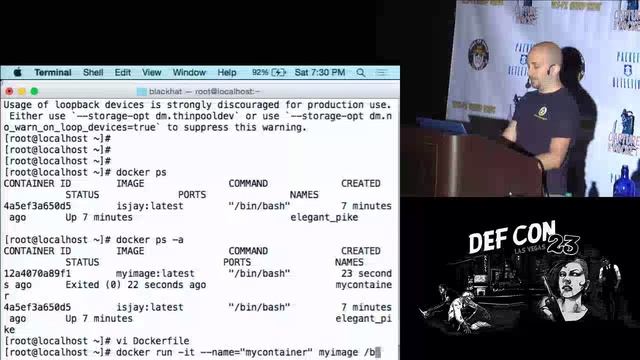 DEF CON 23 - Packet Capture Village - Jay Beale - Jailing Programs via Docker смотреть онлайн
