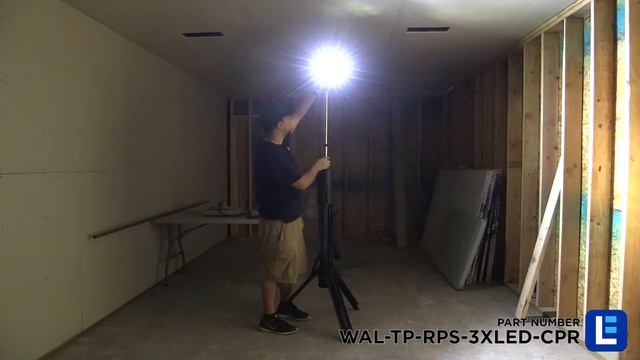 100 Watt Portable LED Tripod Lighting System - 8.5 Feet – 7,000 Lumens - Rechargeable Li-Ion Batter смотреть онлайн