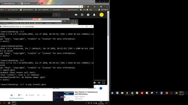 Python 3.7: make an mp3 from text with google API смотреть онлайн