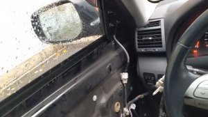 Снятие карты двери Тойота Камри 40(Toyota Camry) и ремонт стеклоподъемника. Не опускается стекло.