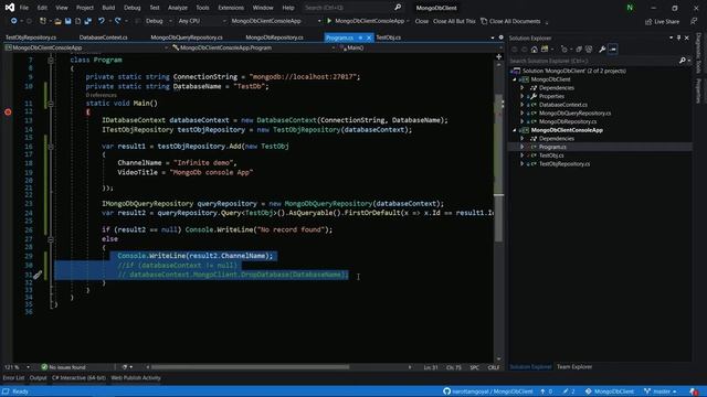 How to save data into Mongo db in C# смотреть онлайн