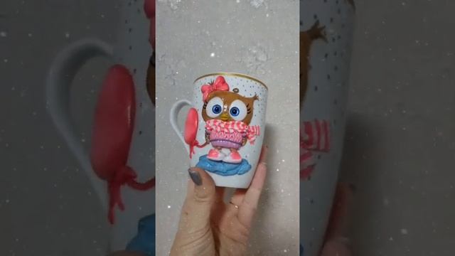 дизайн кружки с полимерной глины ❤️ смотреть онлайн