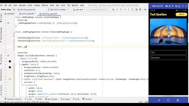 Blogs Application With Firebase Database In Flutter | Tech Spartans | Dart смотреть онлайн
