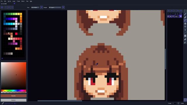 Pixel art Aula 2 - Rosto / Cabelos / Olhar para frente e lado / Detalhes смотреть онлайн