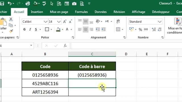 Comment créer des codes à barres sur excel смотреть онлайн