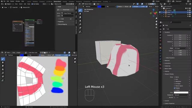Blender Texture Paint : eyedropper смотреть онлайн