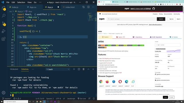 React fetch API / Chuck Norris API - Part 3 смотреть онлайн