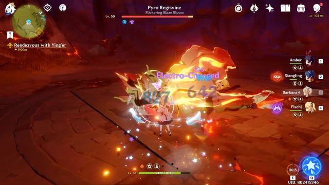 Genshin Impact - Fun Barbara Build DPS Battle Type VS Pyro Regisvine смотреть онлайн
