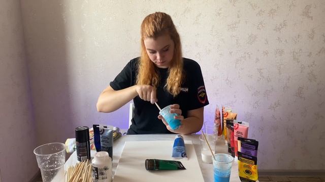 Пишем картину в технике FluidArt | Мастер-класс по жидкому акрилу смотреть онлайн