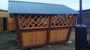 Удобная беседка по проекту-беседка за один день