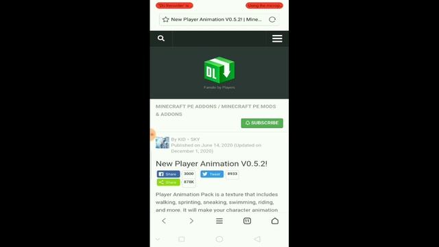 how to download player animation mod in minecraft pe || by national gamerz смотреть онлайн