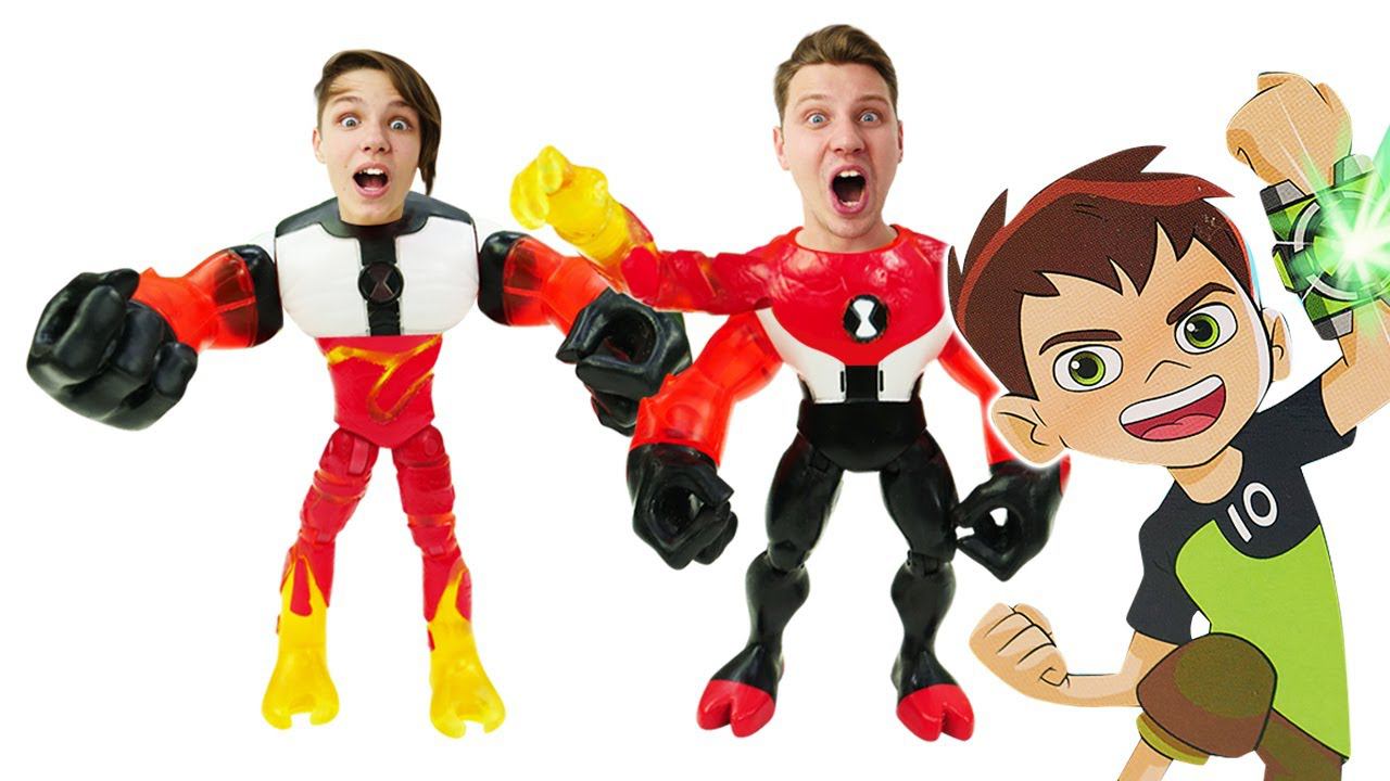 Видео игры Бен 10 - Часы Омнитрикс Бен Тена прокачали! Супергерои онлайн в шоу Полицейская Академия смотреть онлайн