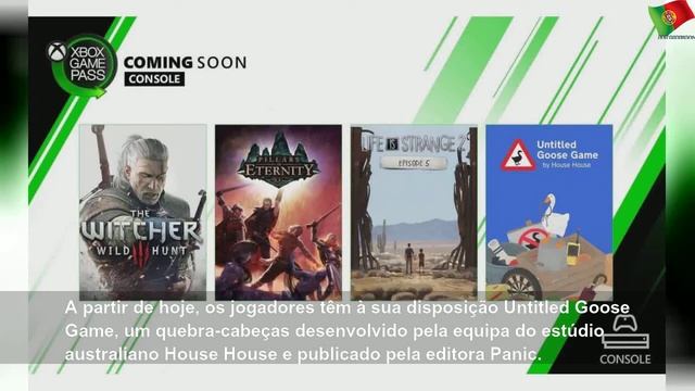 Xbox Game Pass Recebe The Witcher 3 E Untitled Goose Game
