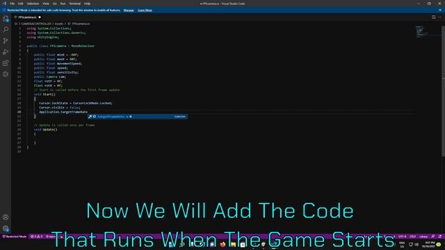 How To Make A Smooth FPS Camera Controller (Unity3D) смотреть онлайн