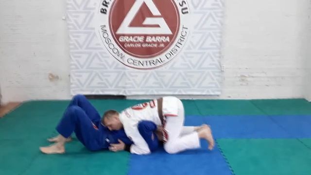 Удушка из север - юг. Команда Gracie Barra Moscow