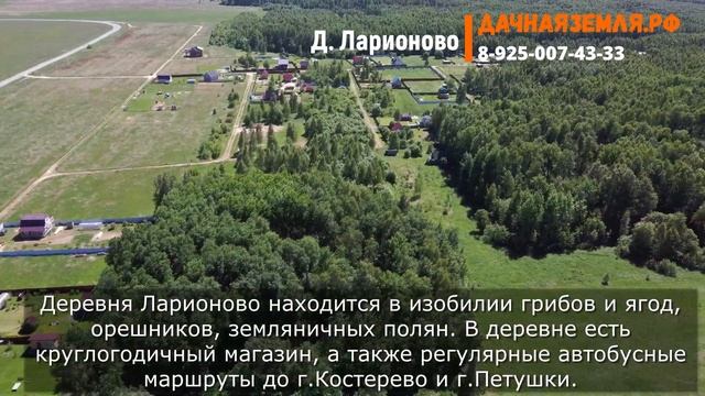 Деревня Ларионово Петушинского района Владимирской области. смотреть онлайн