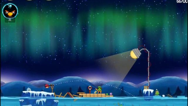 Angry Birds Seasons - On Finn Ice. Level 1-20 3 stars смотреть онлайн