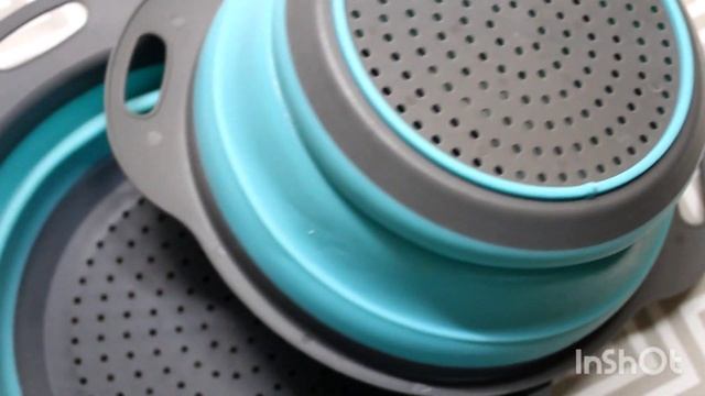 Резиновый Складной дуршлаг - очень удобно! смотреть онлайн