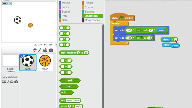 [Vietnamese] Scratch #7 : Basic motion of Earth and Moon смотреть онлайн