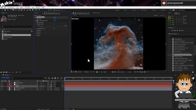 Use Photoshop to make a nebula for After Effects смотреть онлайн