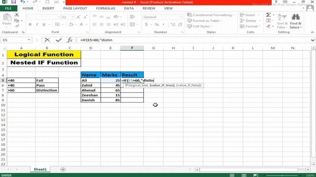 MS Excel|Nested If |MS excel full course смотреть онлайн