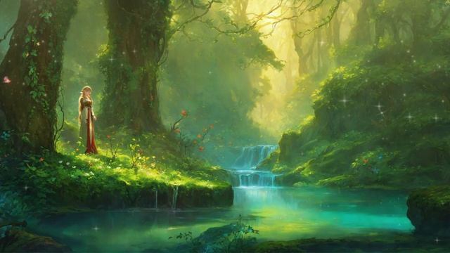 Сны эльфов в зачарованном лесу _ Эмоциональная нежная арфа _ Умиротворяющая и расслабляющая музыка смотреть онлайн