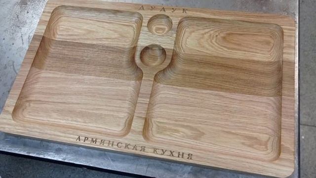 Деревянная тарелка для шашлыка